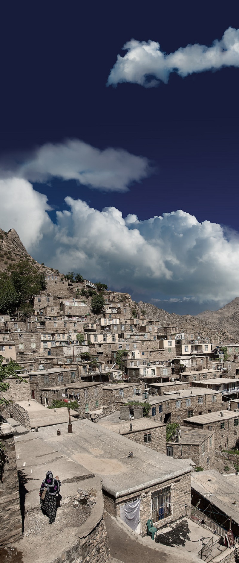 روستای داریان کرمانشاه، از روستاهای پله‌ای ایران است